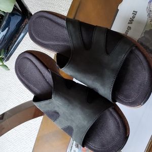 Merrill Women's Shoes, Sandals size 11, Sundial Suede Black